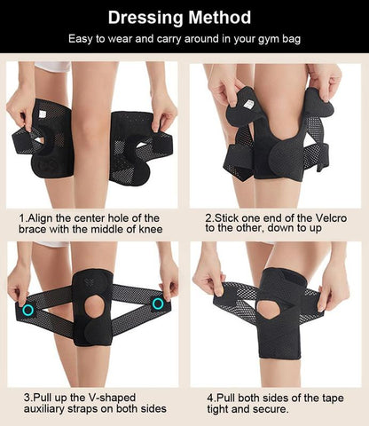 Professional Knee Brace with Side Stabilizers and Adjustable Compression Support for Men and Women, Includes Patella Pad for Pain Relief from Meniscus Tear, ACL, MCL, and Arthritis Injuries (Black, XL)