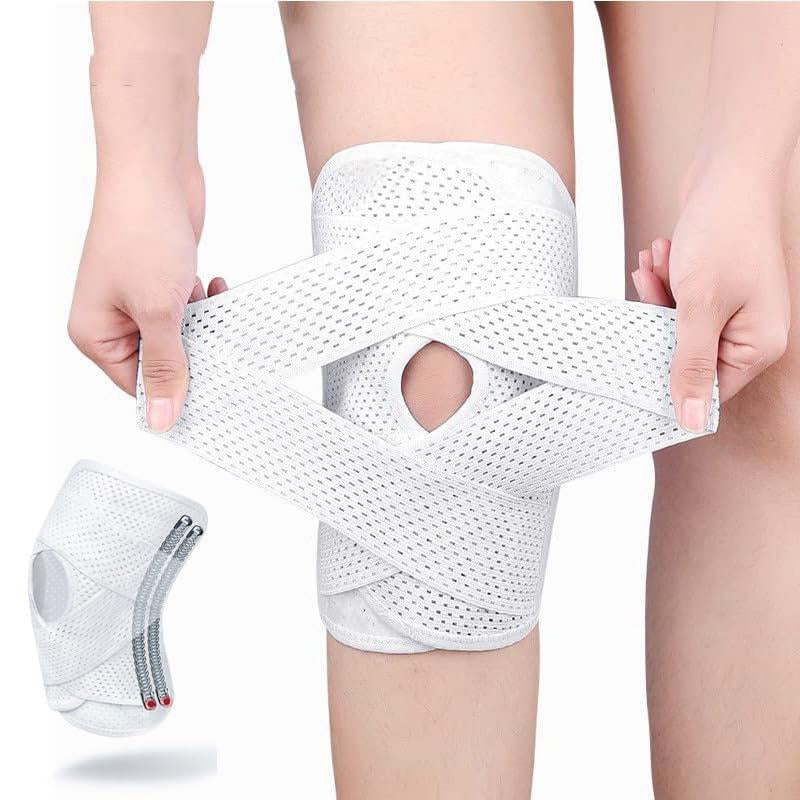 Professional Knee Brace with Side Stabilizers and Adjustable Compression Support for Men and Women, Includes Patella Pad for Pain Relief from Meniscus Tear, ACL, MCL, and Arthritis Injuries (Black, XL)